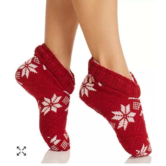 LAUREN RALPH LAUREN SNOWFLAKE SLIPPER SOCKS - Picture 1 of 5